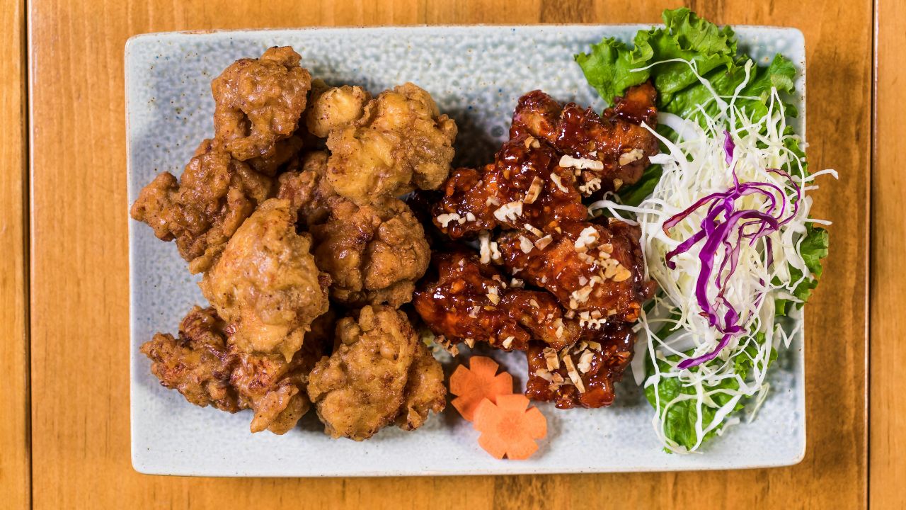 _Platter of a finished Crispy Fried Chicken Recipe ready for serving.